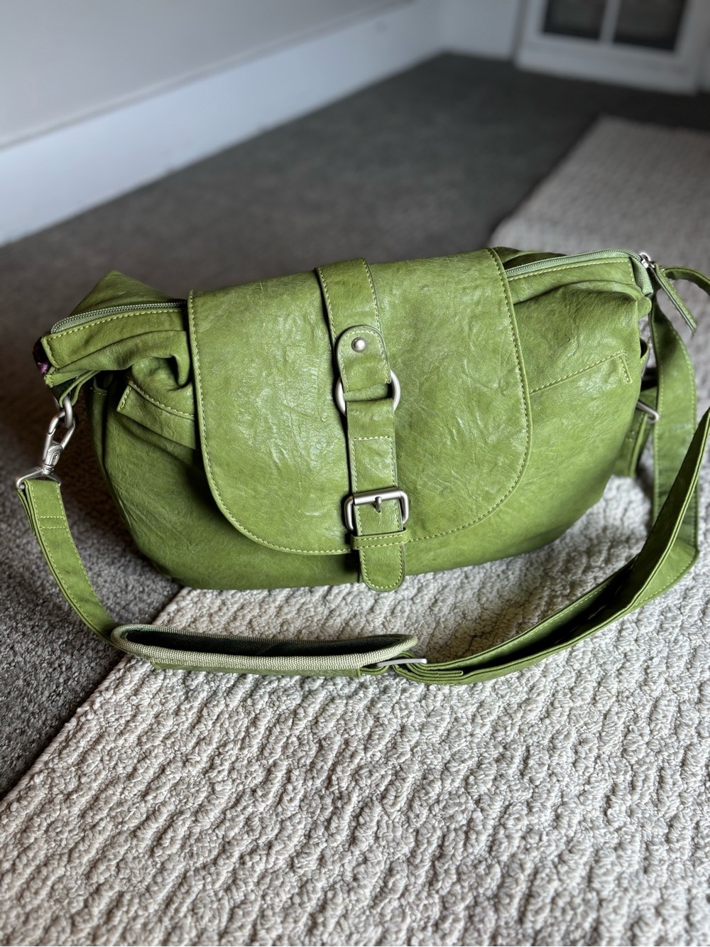 Kelly Moore Bag B-Hobo Bag with Removable Basket (Grassy Green)